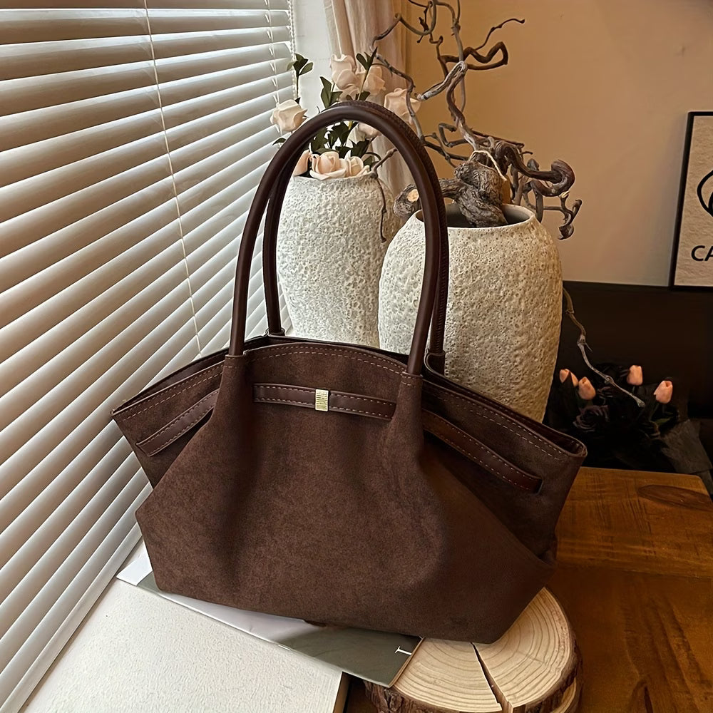 Mila tote in espresso brown